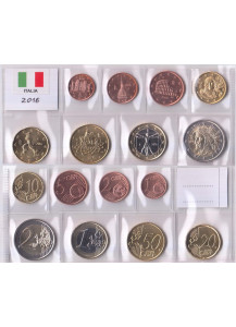 2016 - Italia serie 8 monete euro da divisionale fdc